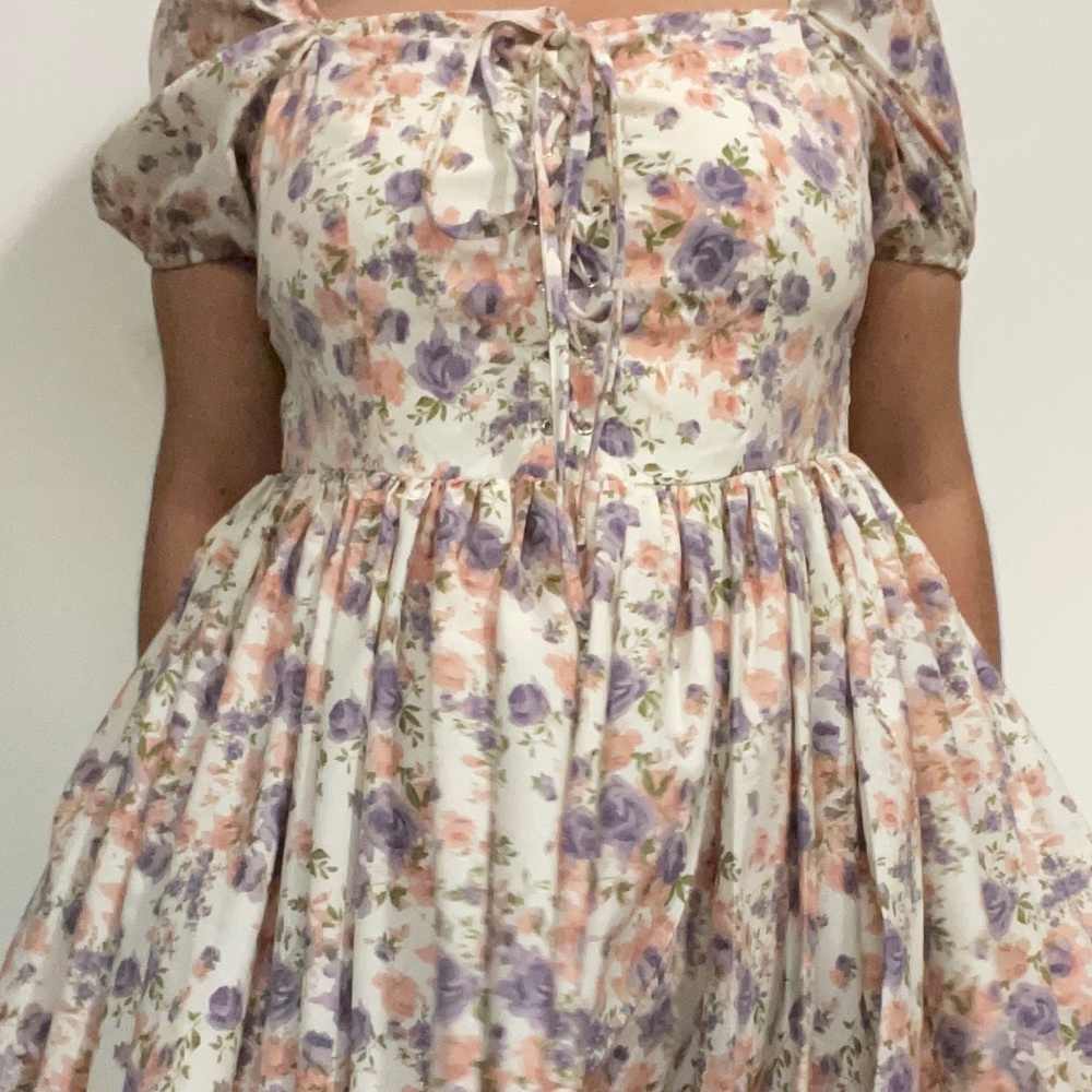 2/$25 - CIDER Floral Babydoll Dress